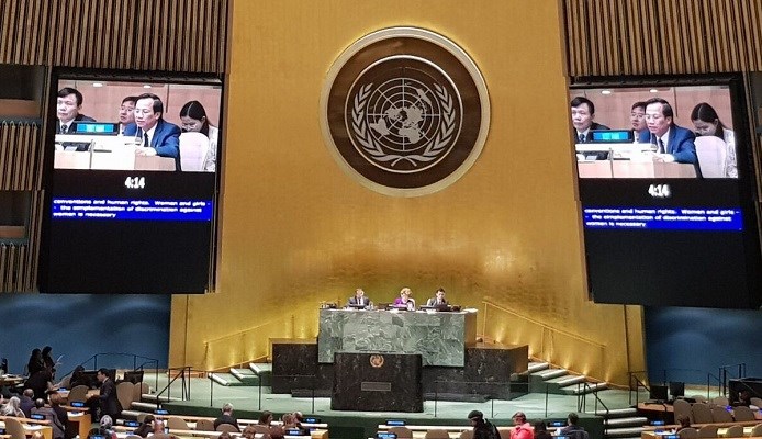 Việt Nam chú trọng đảm bảo an sinh xã hội, ưu tiên phụ nữ và trẻ em gái - ảnh 1