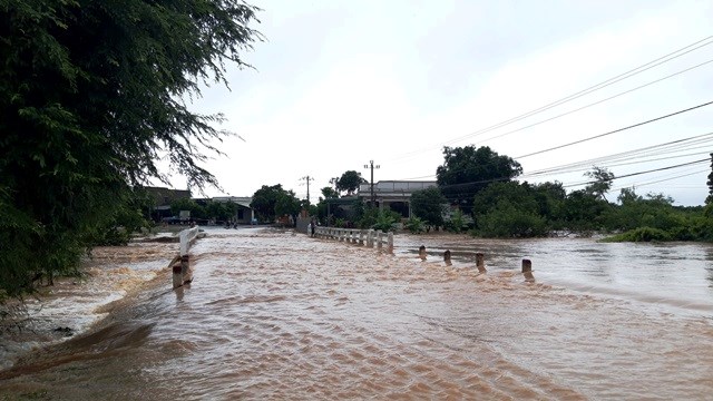 Mưa lớn, nhiều địa phương ở Đắk Lắk và Lâm Đồng ngập nặng - ảnh 2