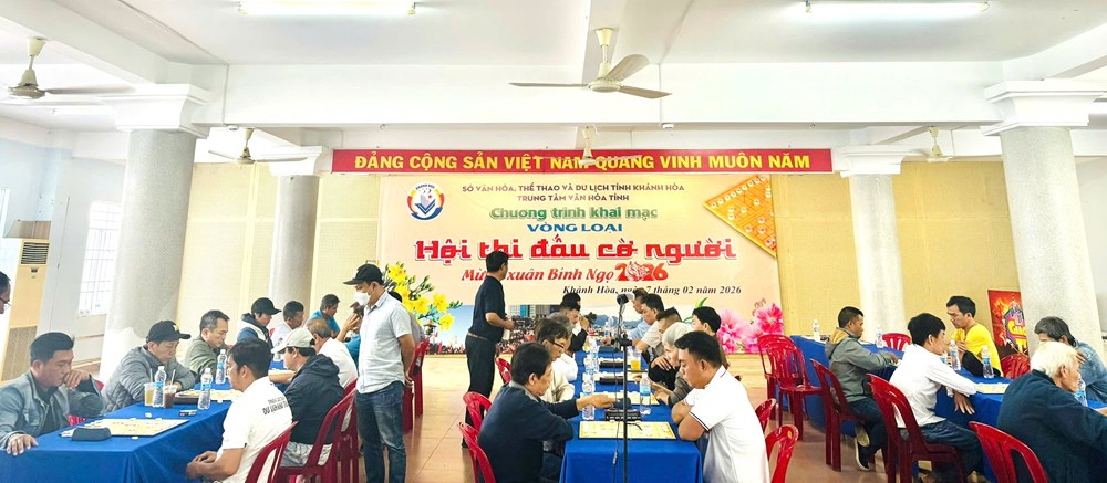 Khánh Hòa: Khai mạc Giải Cờ người mừng Xuân Bính Ngọ 2026 - Báo Văn Hóa