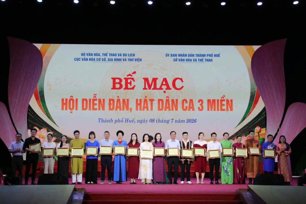 Khánh Hòa giành 5 huy chương tại Hội diễn “Đàn, hát dân ca 3 miền năm 2026“
