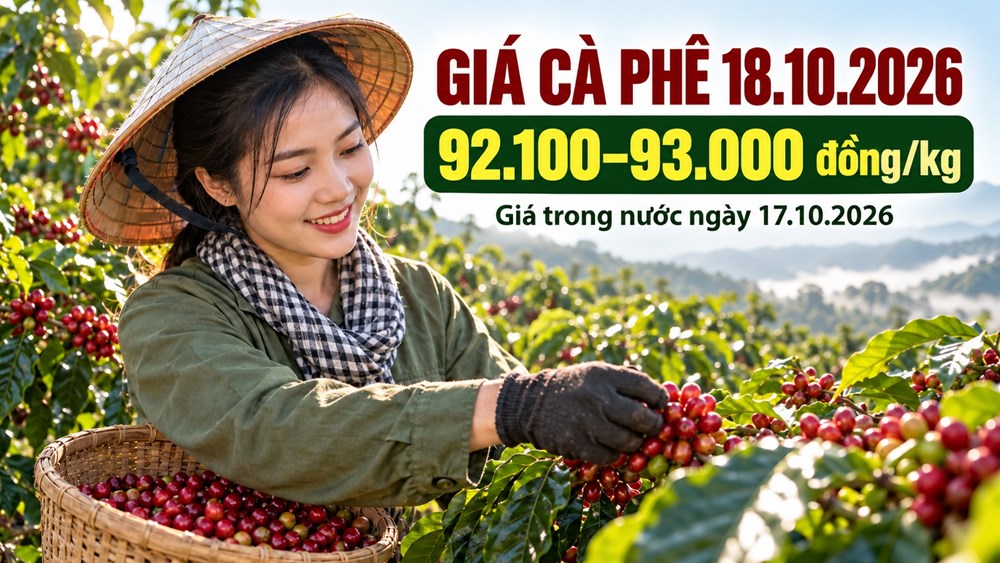 Giá cà phê hôm nay 18.10.2026: Robusta và Arabica cùng hỗ trợ
