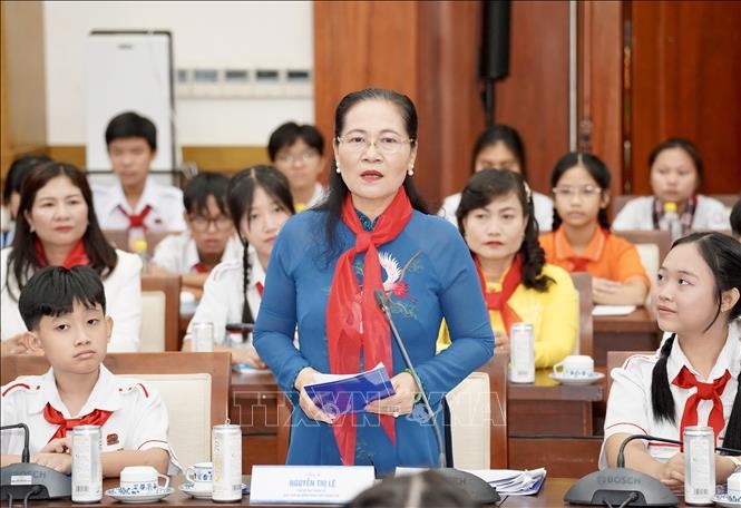 Bà Nguyễn Thị Lệ, Phó Bí thư Thành uỷ, Chủ tịch HĐND Thành phố Hồ Chí Minh phátbiểu tại chương trình.