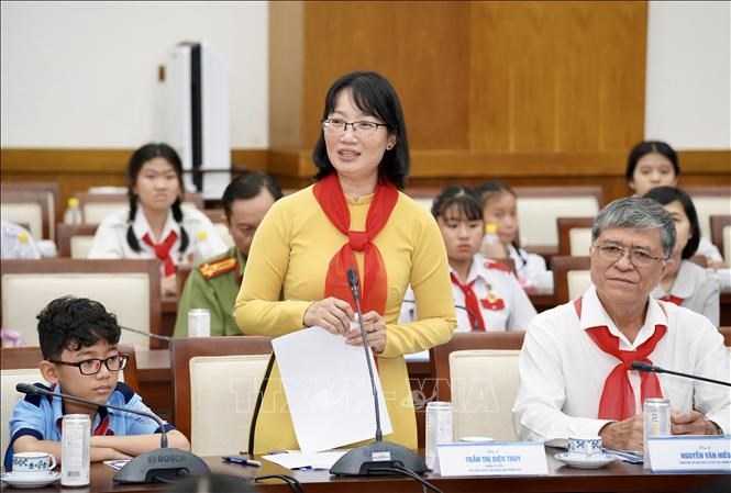 Bà Trần Thị Diệu Thúy, Phó Chủ tịch UBND Thành phố Hồ Chí Minh phát biểu tạichương trình.