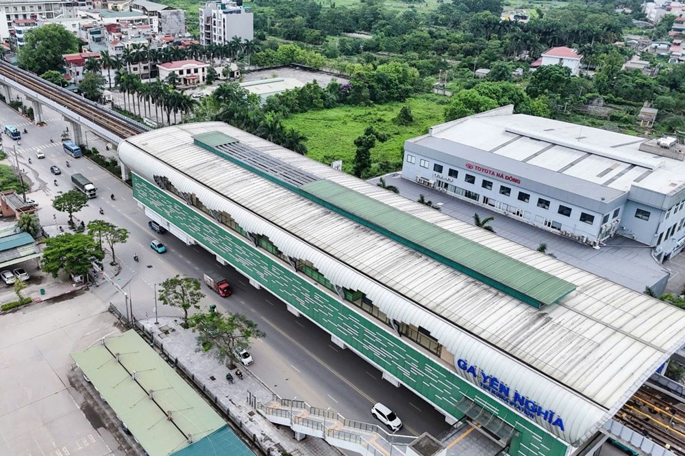 Ga Yên Nghĩa là một trong các nhà ga có dấu hiệu xuống cấp sau ảnh hưởng bởi bãosố 3 năm 2024.