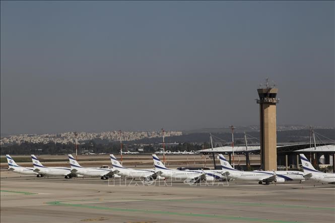 Máy bay của hãng hàng không El Al tại sân bay quốc tế Ben Gurion, gần Tel Aviv,Israel. Ảnh: THX/TTXVN