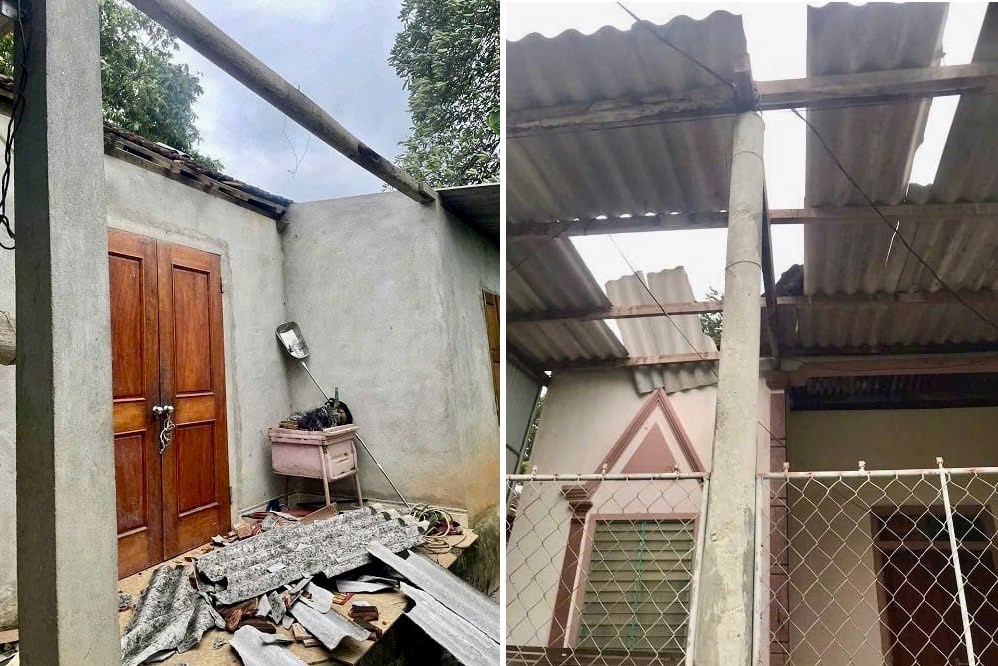 Hoàn lưu bão số 3 gây tốc mái hàng chục nhà dân tại Hà Tĩnh - ảnh 3