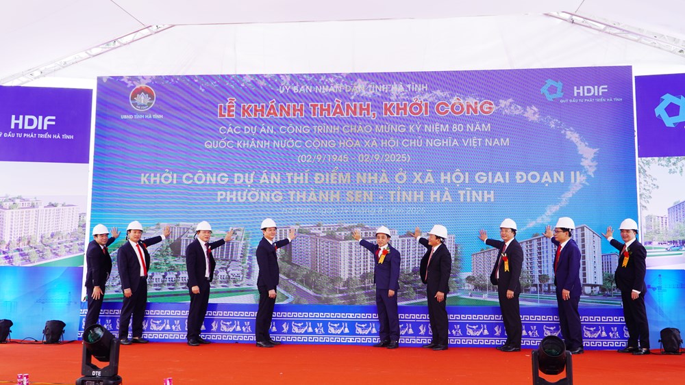Hà Tĩnh khởi công 3 dự án chào mừng kỷ niệm 80 năm Quốc khánh - ảnh 2