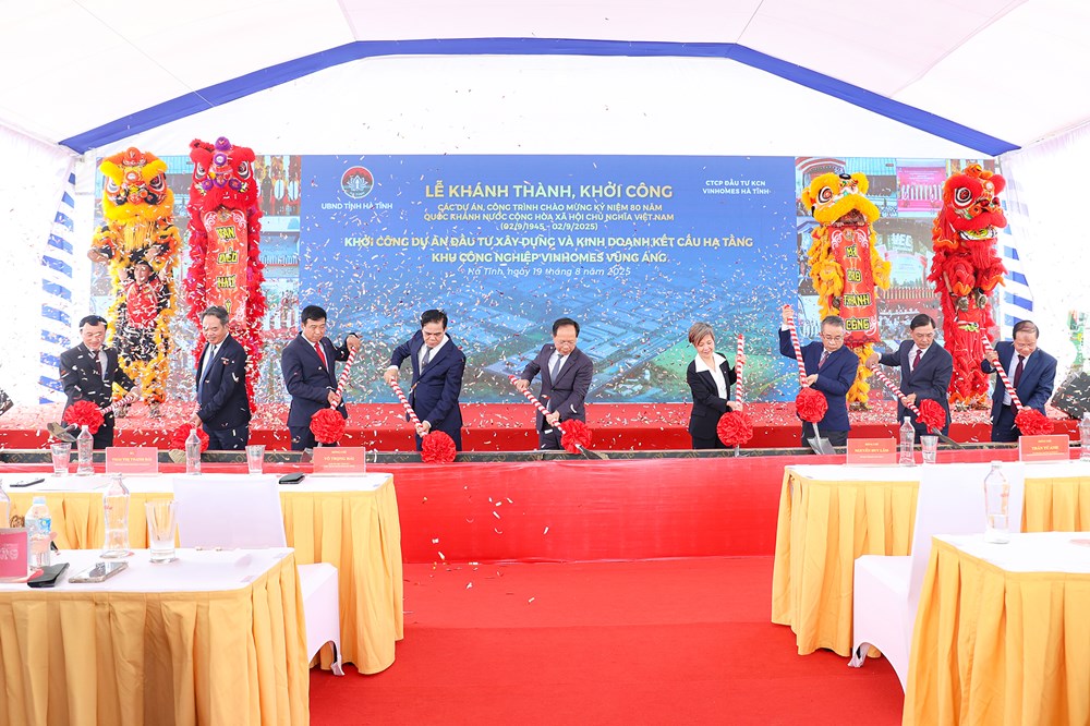 Hà Tĩnh khởi công 3 dự án chào mừng kỷ niệm 80 năm Quốc khánh - ảnh 1
