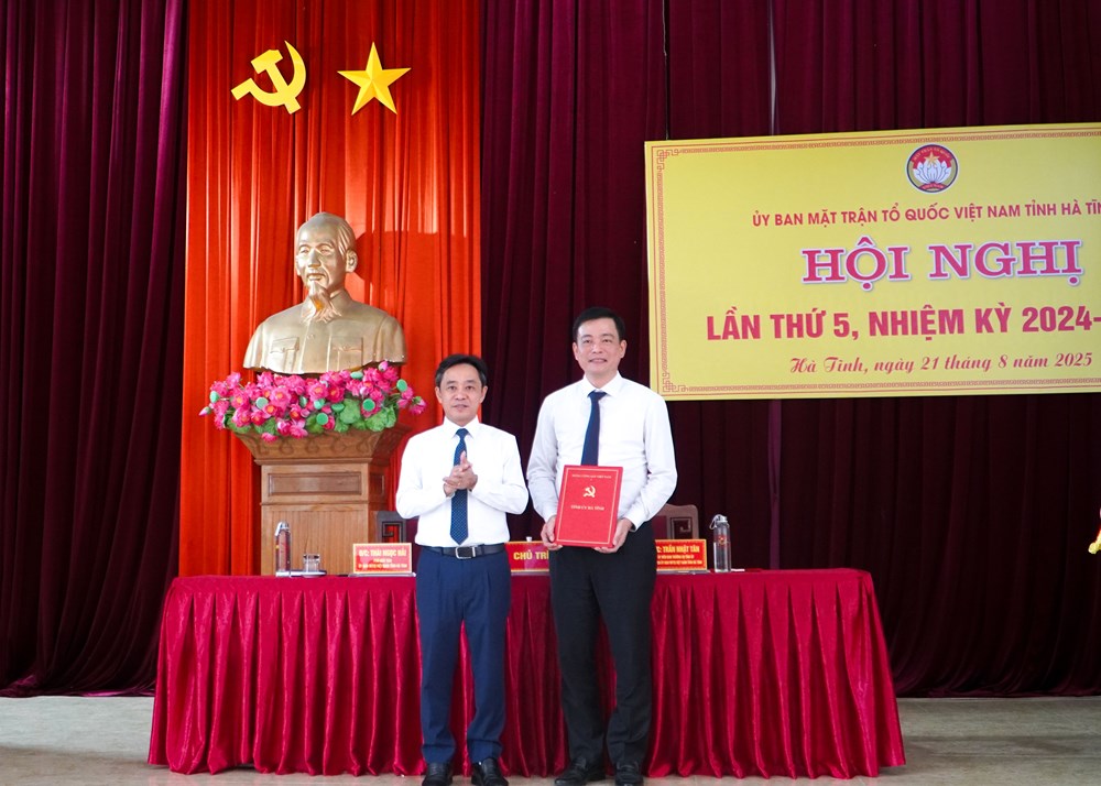 Ông Nguyễn Thành Đồng giữ chức Phó Chủ tịch Thường trực Ủy ban MTTQ Hà Tĩnh - ảnh 1