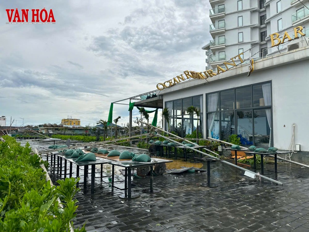 Khu du lịch Thiên Cầm xơ xác sau bão số 5 - ảnh 5