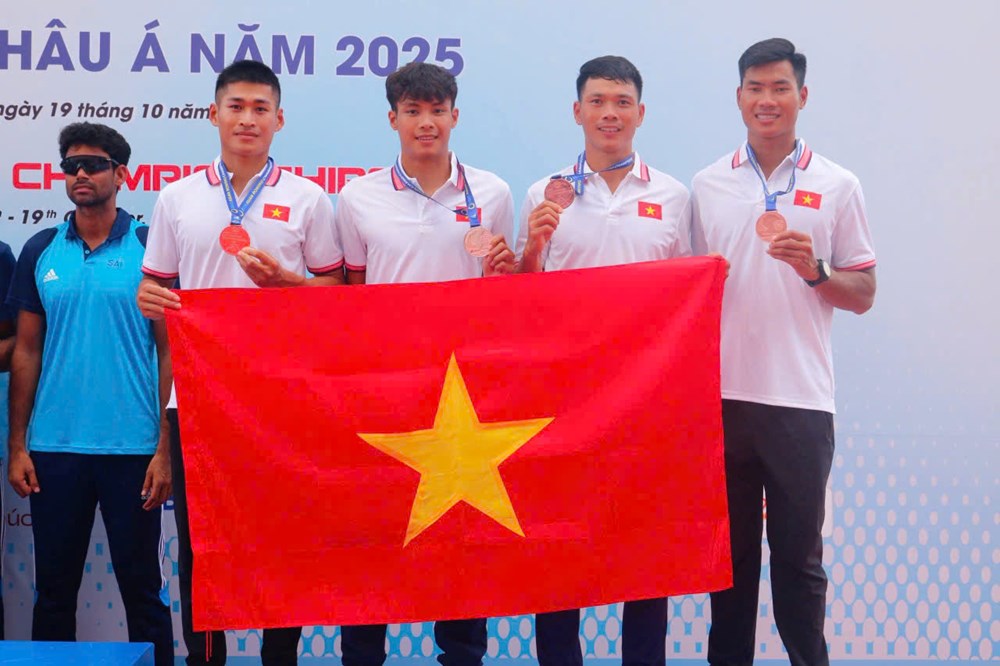 Hà Tĩnh giành 3 HCV tại Giải Đua thuyền Rowing vô địch châu Á - ảnh 3