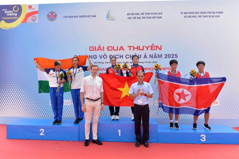 Hà Tĩnh giành 3 HCV tại Giải Đua thuyền Rowing vô địch châu Á - ảnh 4
