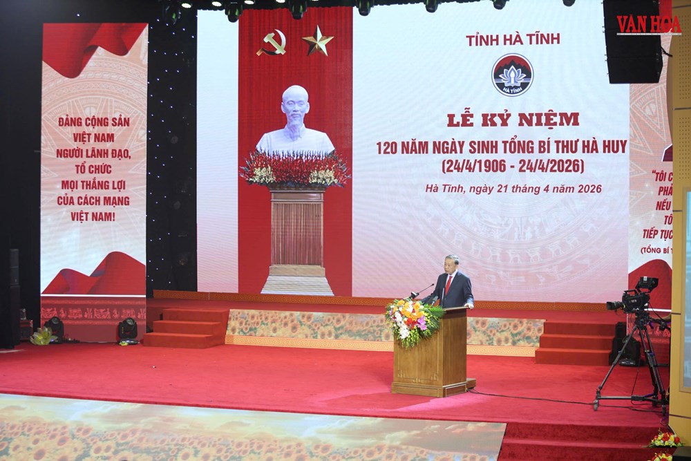 Lễ kỷ niệm trọng thể 120 năm Ngày sinh Tổng Bí thư Hà Huy Tập - ảnh 4