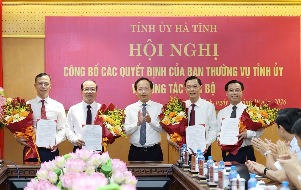Hà Tĩnh điều động, luân chuyển 10 cán bộ chủ chốt - ảnh 1