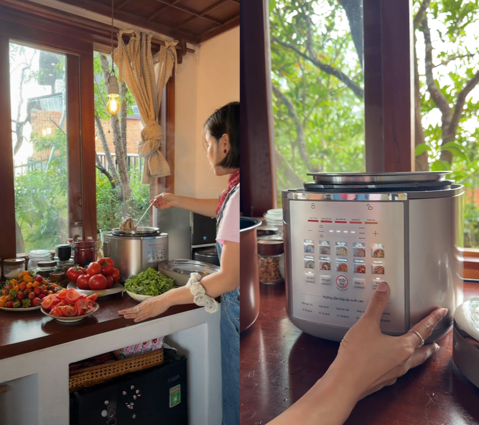 Hoa hậu Đỗ Hà, Khoai Lang Thang và Thu Nhi Eatclean tiết lộ bí quyết giúp vào bếp nhàn tênh - ảnh 3