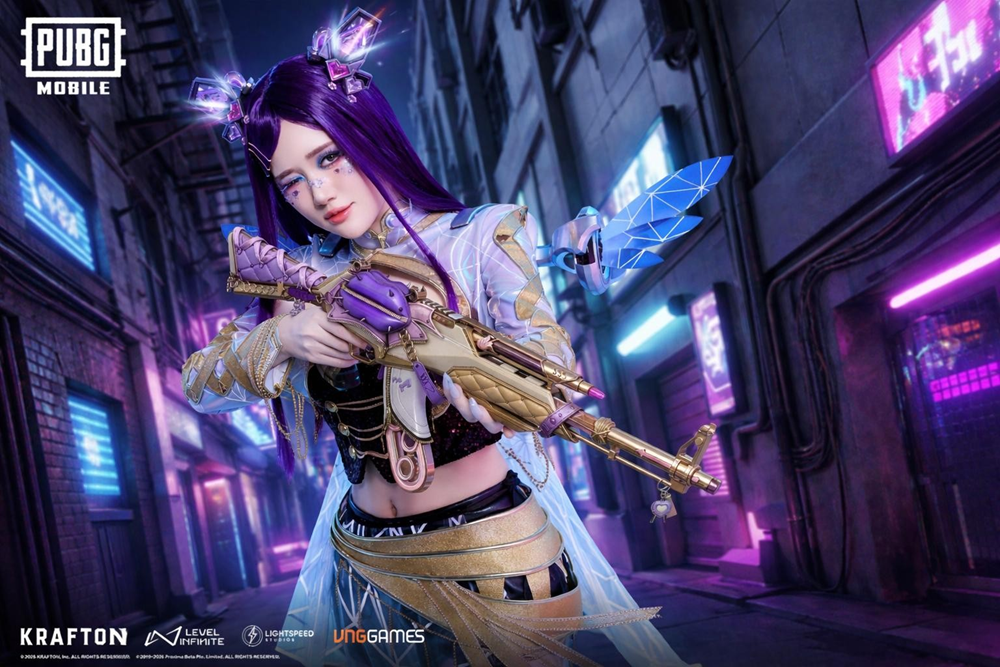 PUBG MOBILE hợp tác streamer Ms Three ra mắt giáp tối thượng “Thần tượng ngân hà” - ảnh 1
