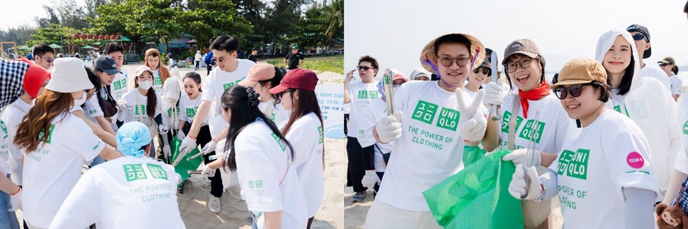 200 nhân viên UNIQLO Việt Nam chung tay làm sạch bãi biển Hà Khê - ảnh 2