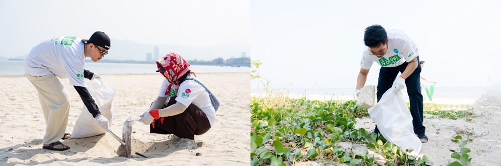 200 nhân viên UNIQLO Việt Nam chung tay làm sạch bãi biển Hà Khê - ảnh 3