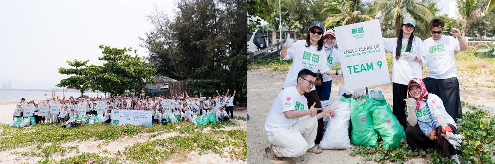 200 nhân viên UNIQLO Việt Nam chung tay làm sạch bãi biển Hà Khê - ảnh 4