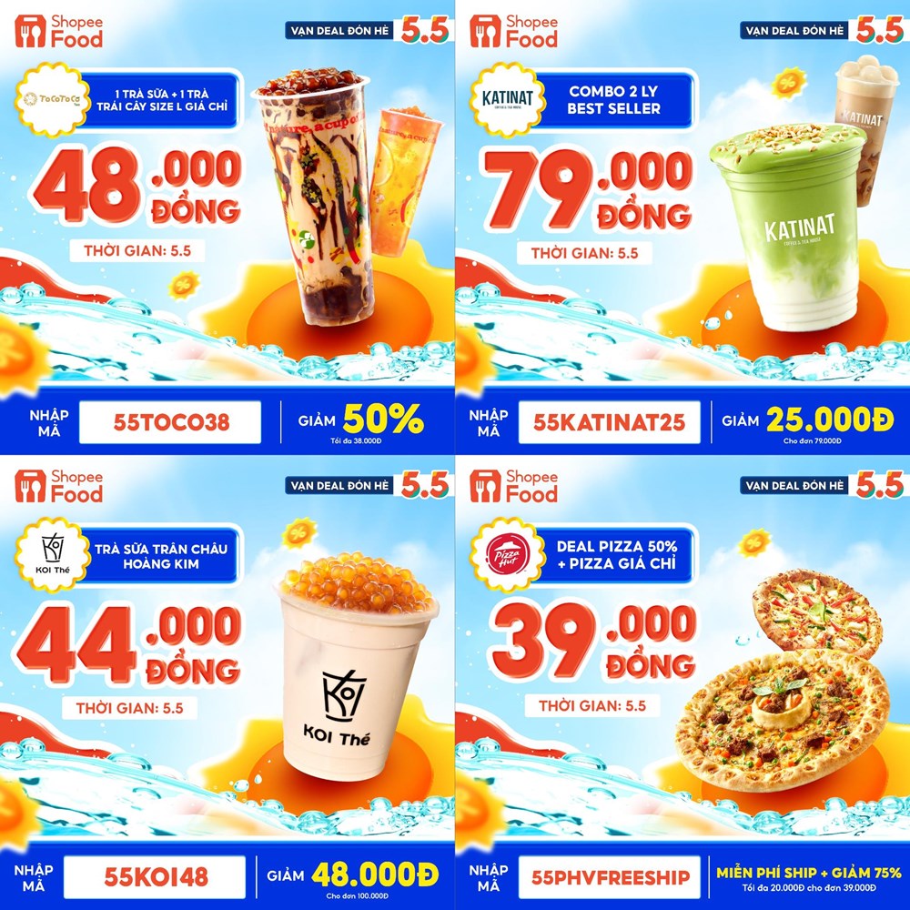 ShopeeFood 5.5 vạn deal muôn vị đổ bộ, đón hè no nê quên lối về - ảnh 3