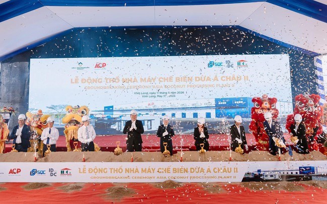 Tập đoàn Nguyên Liệu Á Châu AIG động thổ nhà máy chế biến dừa công nghệ hàng đầu thế giới - ảnh 1