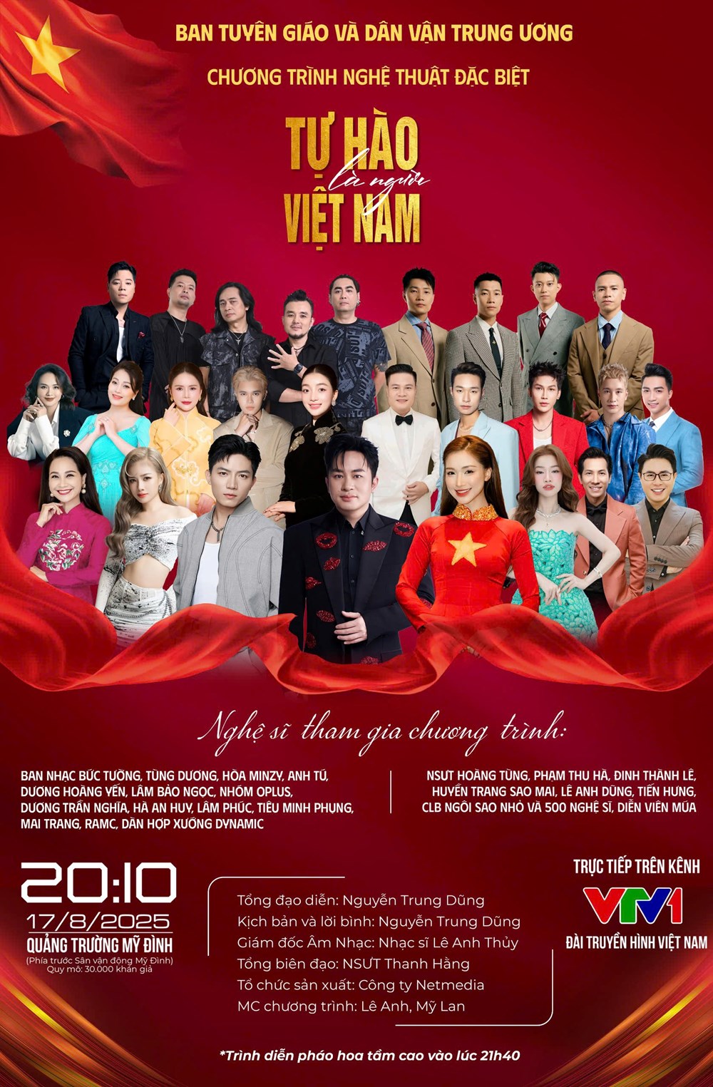 Chương trình nghệ thuật “Tự hào là người Việt Nam” sẽ quy tụ nhiều nghệ sĩ tên tuổi - ảnh 1