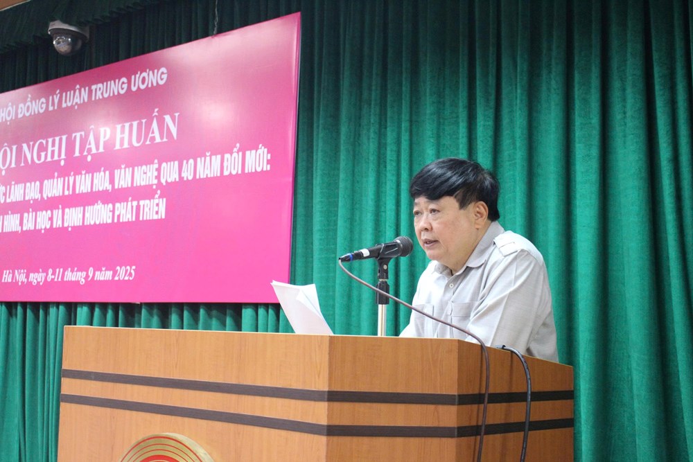 Bế mạc Hội nghị tập huấn lý luận, phê bình văn học, nghệ thuật năm 2025 - ảnh 1