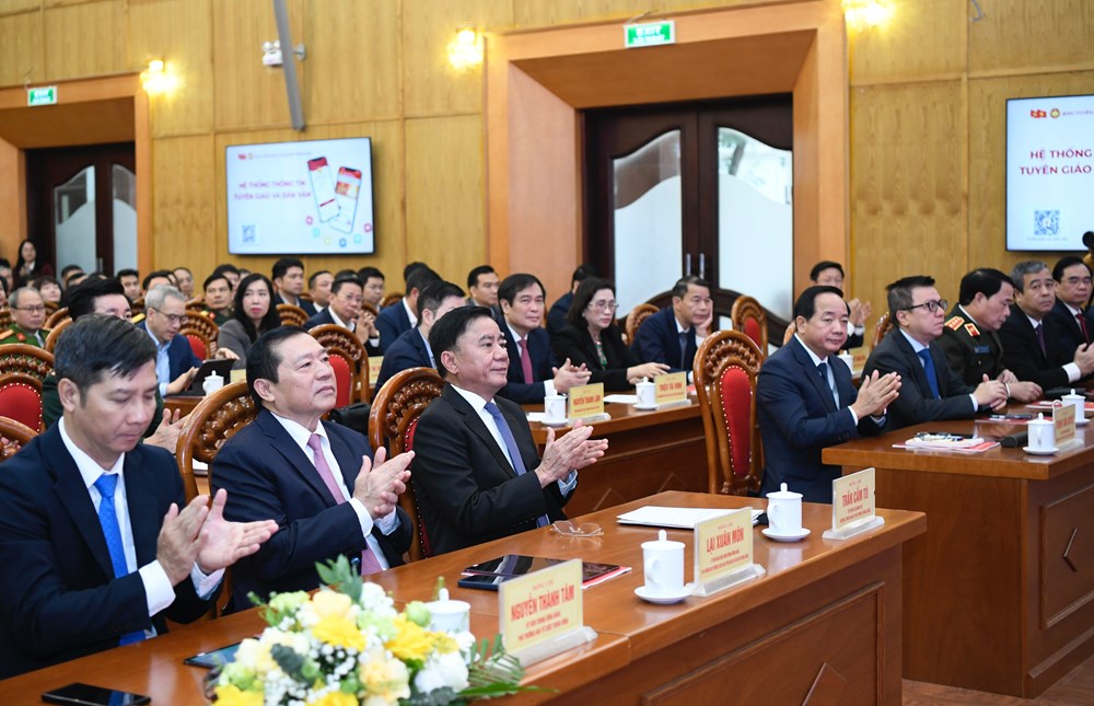 Ra mắt hệ thống thông tin Tuyên giáo và Dân vận  - ảnh 3
