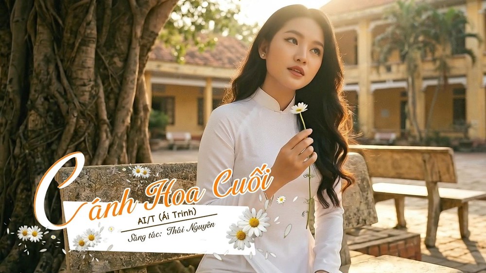 “Cánh hoa cuối”: Khi ca sĩ ảo AI/T Ái Trinh kể chuyện tình đầu tuổi học trò - ảnh 1