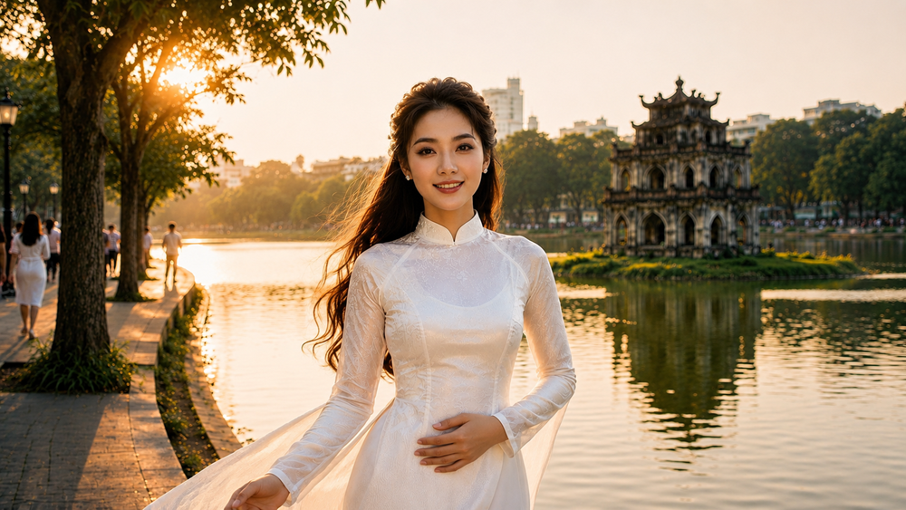 Khi công nghệ AI kể câu chuyện tà áo dài Việt Nam - ảnh 2