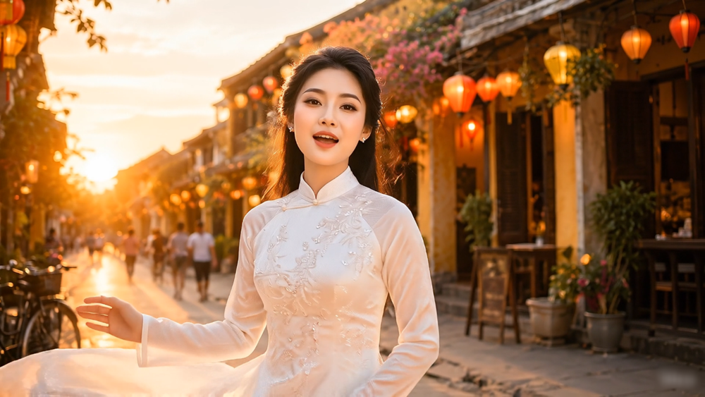 Khi công nghệ AI kể câu chuyện tà áo dài Việt Nam - ảnh 3