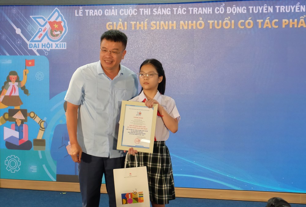 Trao giải Cuộc thi Sáng tác tranh cổ động, tuyên truyền Đại hội Đoàn toàn quốc lần thứ XIII - ảnh 4