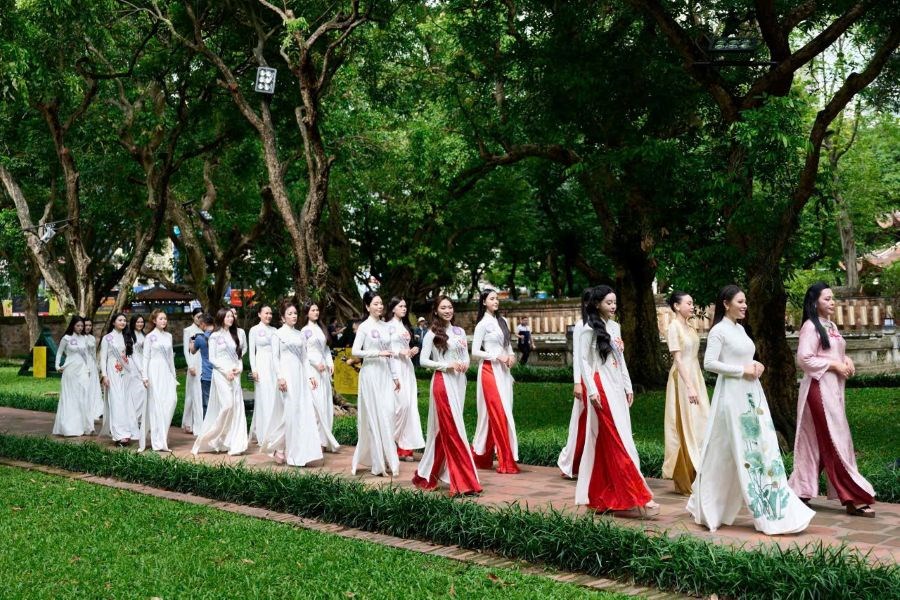 Top 20 thí sinh xuất sắc “Hoa hậu Di sản Áo dài Việt Nam Toàn cầu 2026” sẵn sàng bước vào đêm Chung kết - ảnh 6