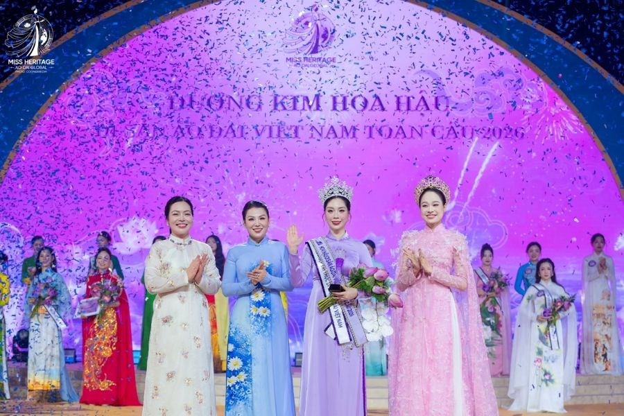 Hoa hậu Di sản Áo dài Việt Nam toàn cầu 2026 tôn vinh áo dài Việt - ảnh 4