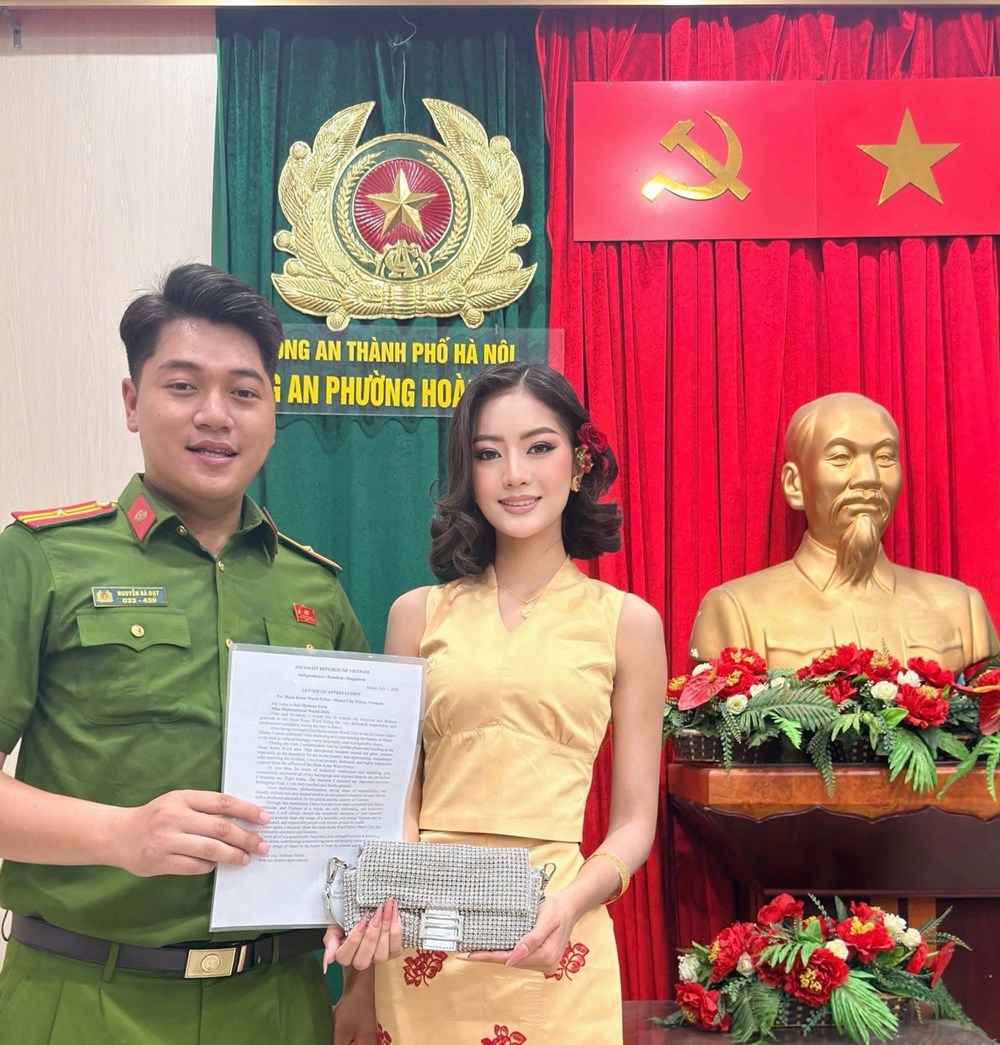 Niềm vui bất ngờ của tân Hoa hậu Soe Myintzu Lwin từ Công an TP. Hà Nội - ảnh 3