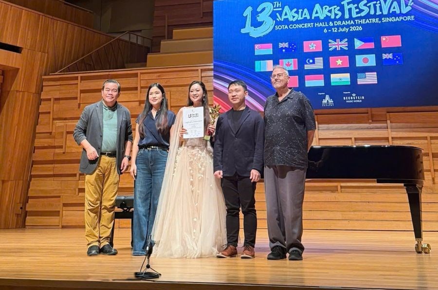 Lưu Hương Thảo giành giải Vàng “Asia Arts Festival 2026” tại Singapore - ảnh 1
