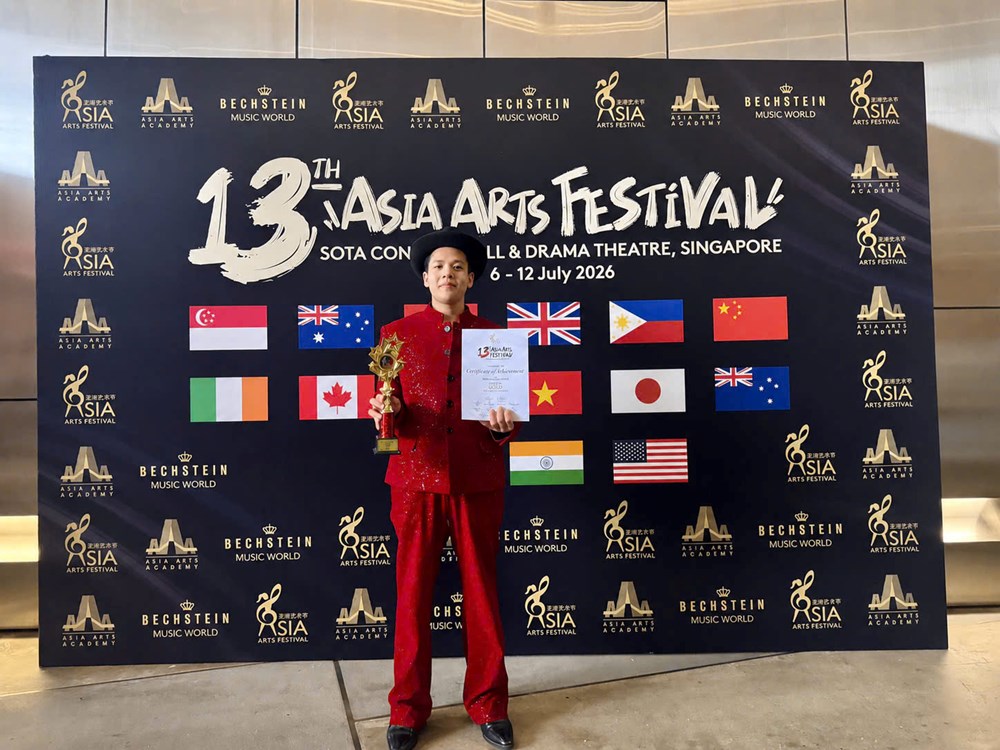 Huy chương Vàng “Asia Arts Festival 2026” và hành trình bền bỉ của Đặng Công Danh - ảnh 1