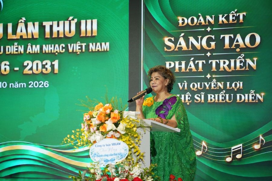 NSND Thanh Hoa tái đắc cử Chủ tịch Hội Bảo vệ quyền của nghệ sĩ biểu diễn âm nhạc Việt Nam - ảnh 2