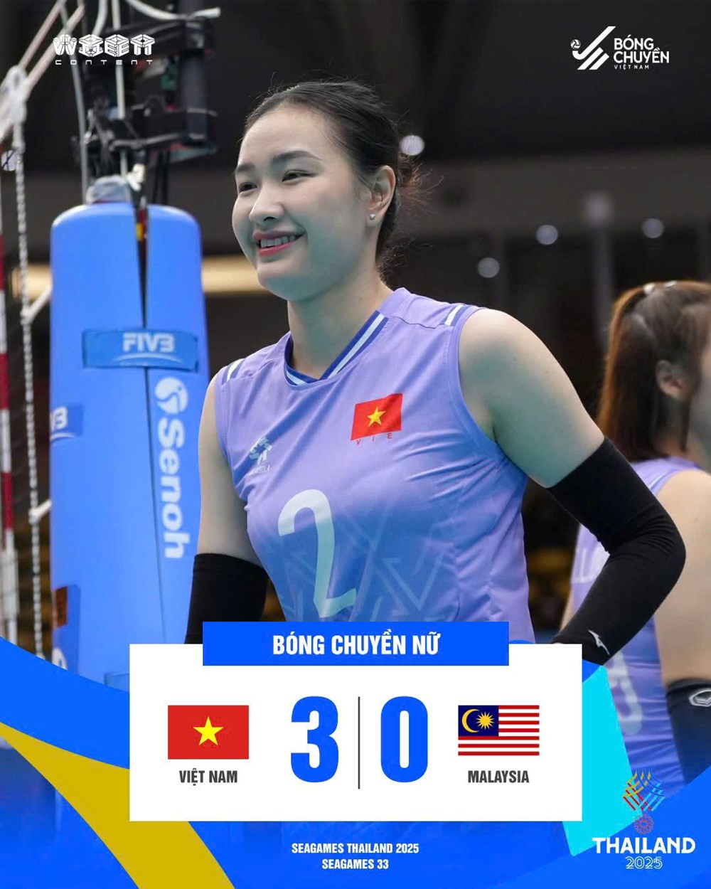 Bóng chuyền nữ Việt Nam thắng trận thứ 2 tại SEA Games 33 - ảnh 1
