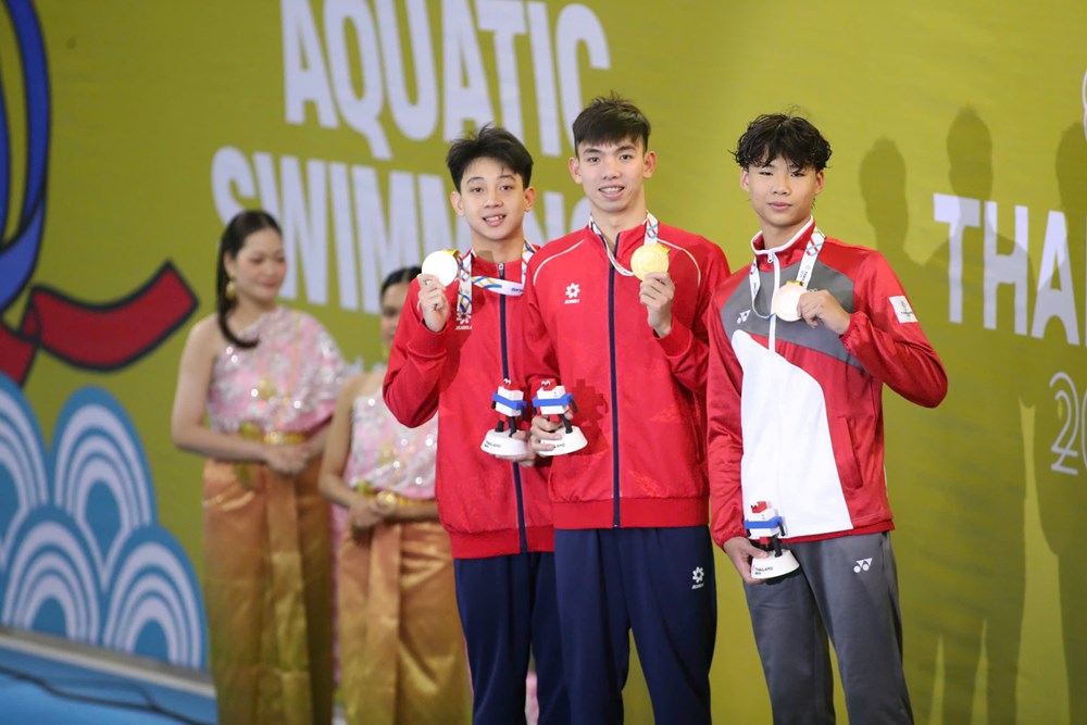 Kình ngư Huy Hoàng hoàn tất cú đúp HCV tại SEA Games 33 - ảnh 4