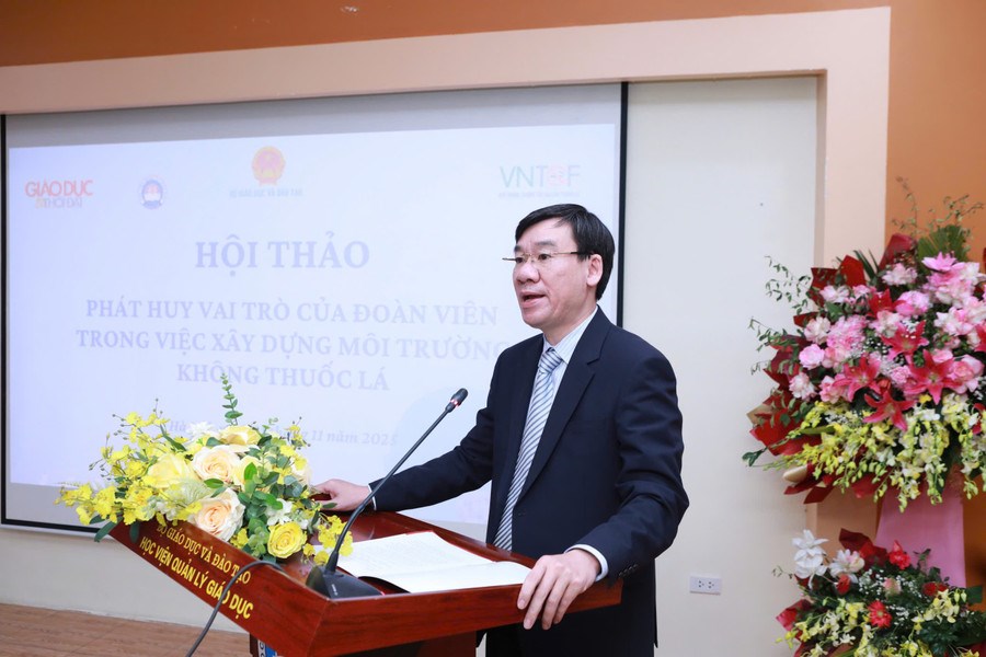 Đoàn viên tiên phong lan tỏa thông điệp không khói thuốc trong học đường - ảnh 1