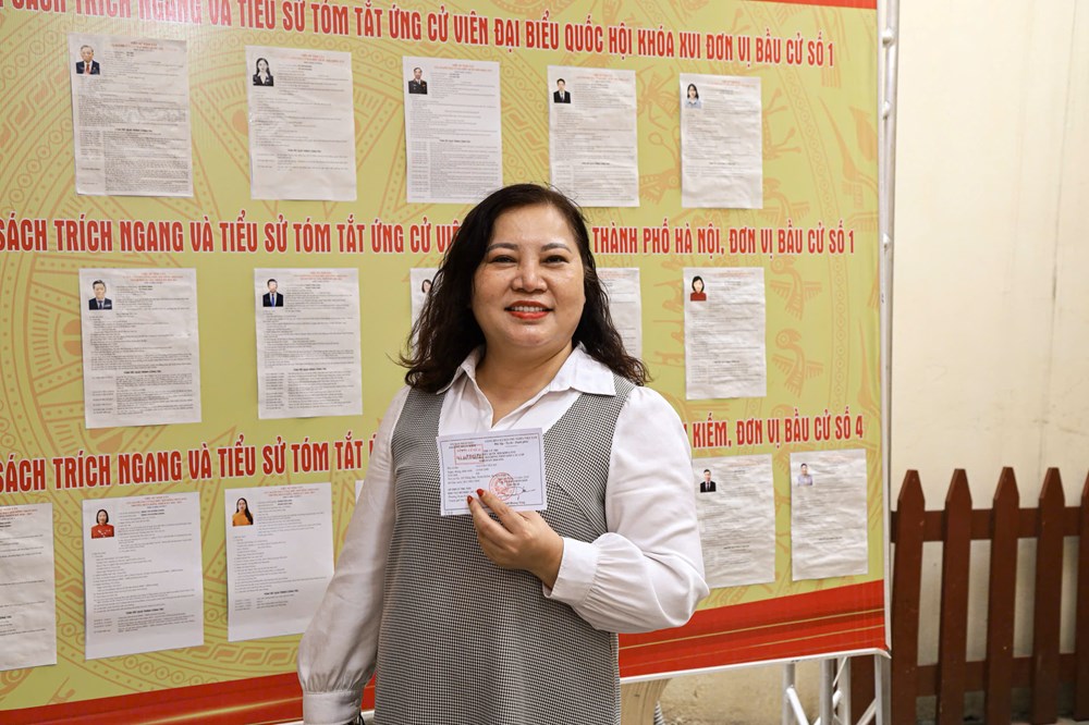 Cử tri Hà Nội đi bầu cử tại các “địa chỉ đỏ” - ảnh 9