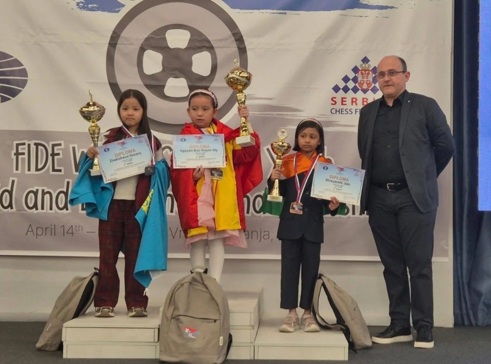 Kỳ thủ 8 tuổi Việt Nam giành HCV ở giải cờ vua thế giới - ảnh 1