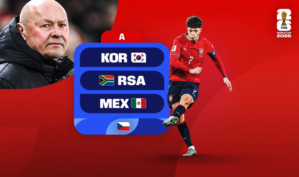 Lịch thi đấu của đội tuyển CH Séc tại World Cup 2026: Sự trở lại của “Những chiến binh Pha lê” sau hai thập kỉ vắng bóng - ảnh 1
