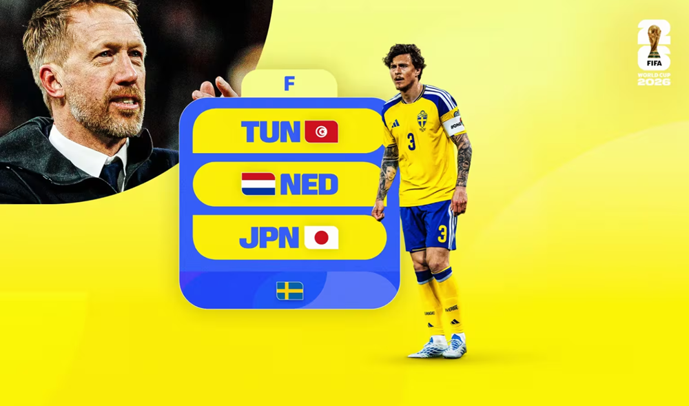 Lịch thi đấu của đội tuyển Thụy Điển tại World Cup 2026: Quyết tâm tái hiện kì tích 1958 - ảnh 1
