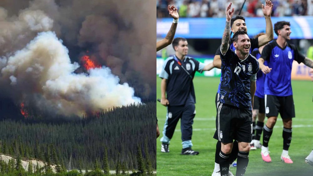 Khói cháy rừng đe dọa trận chung kết World Cup 2026  - ảnh 1