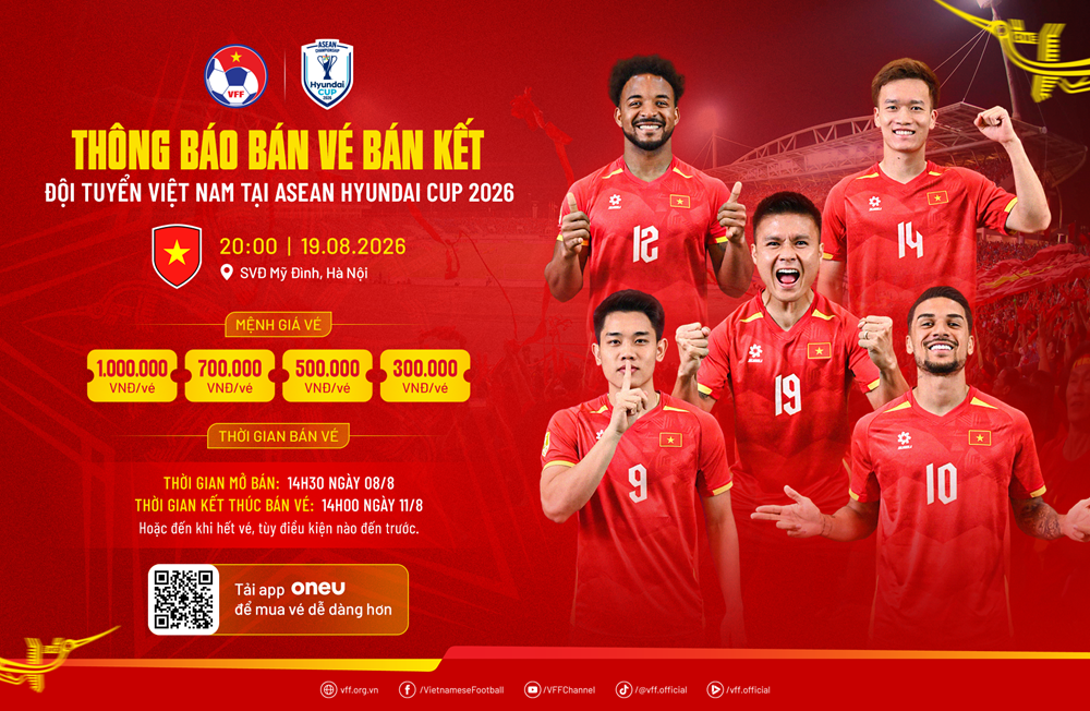 Mở bán vé trận bán kết ASEAN Cup 2026 của đội tuyển Việt Nam - ảnh 1