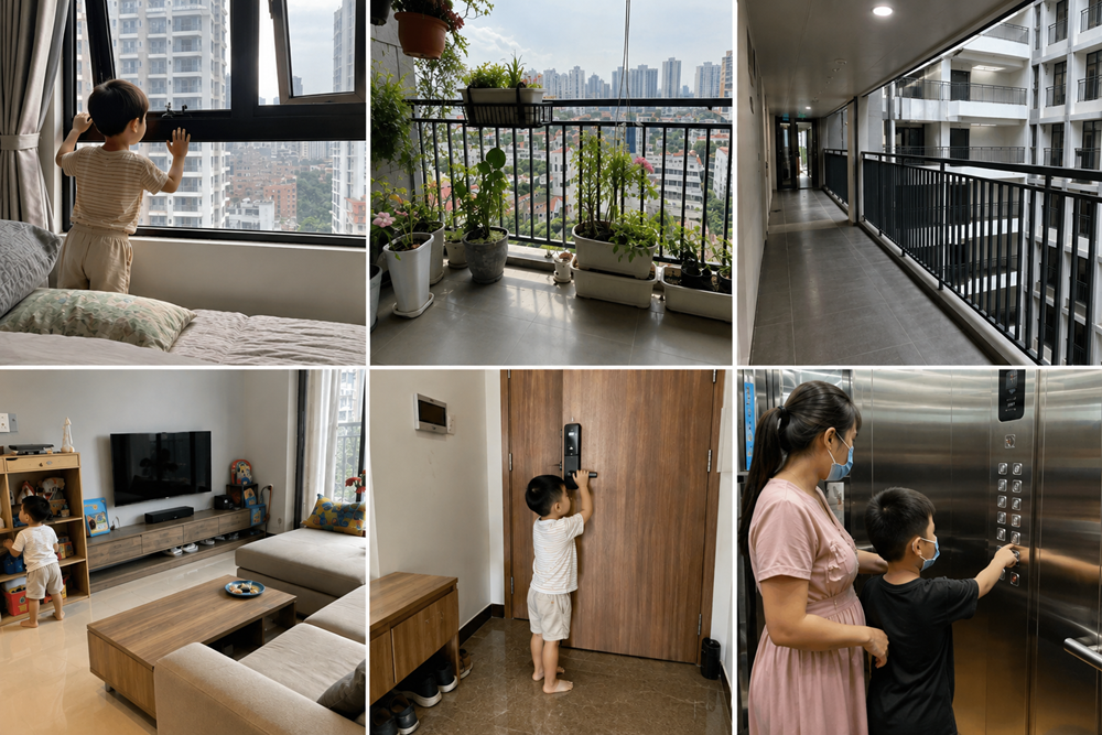 Các khu vực đặc biệt cần lưu ý trong nhà chung cư để bảo vệ an toàn cho trẻ nhỏ - ảnh 1