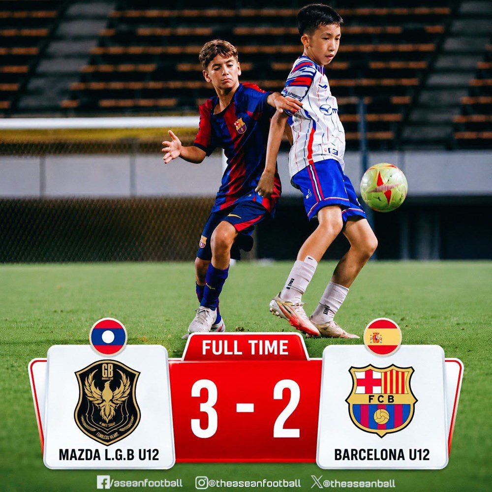 Đội bóng Lào gây chấn động khi đánh bại Barcelona để vô địch giải trẻ thế giới - ảnh 1