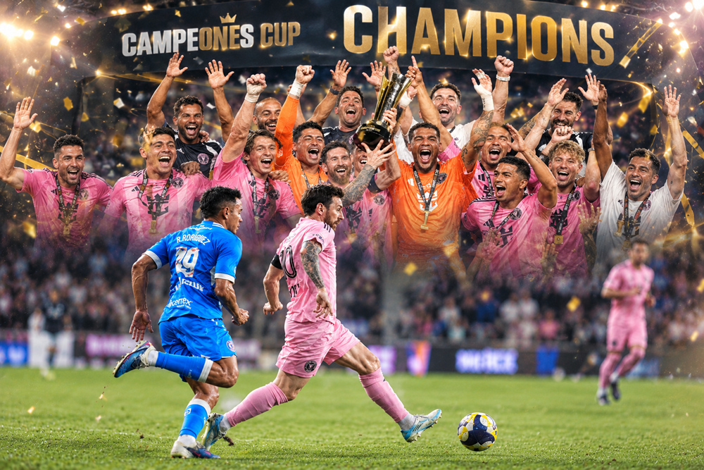Messi chạm mốc 100 bàn thắng, giúp Inter Miami vô địch Campeones Cup - ảnh 1